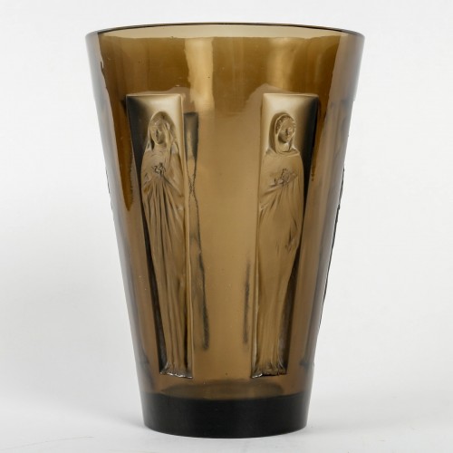 1912 René Lalique - Vase Gobelet Six Figures - Art Déco