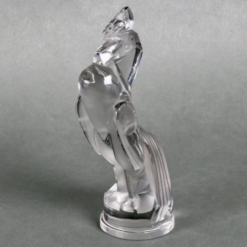1929 René Lalique - Car Mascot Coq Houdan Rooster - Glass & Crystal Style Art Déco