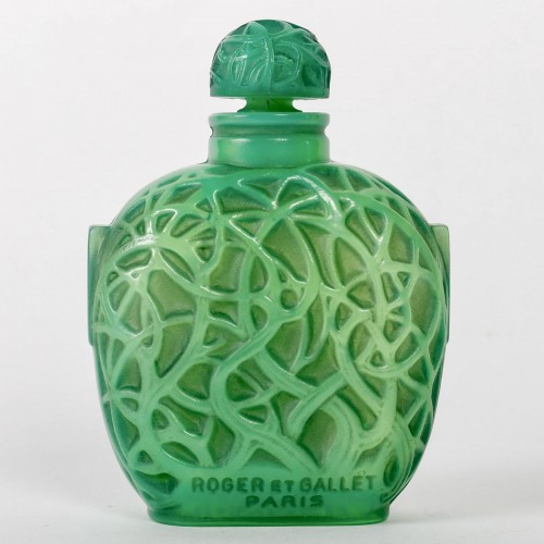 19256 René Lalique - Flacon Le Jade Pour Roger & Gallet - Verrerie, Cristallerie Style Art Déco