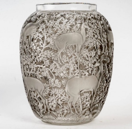 1931 René Lalique - Vase Biches - Glass & Crystal Style Art Déco