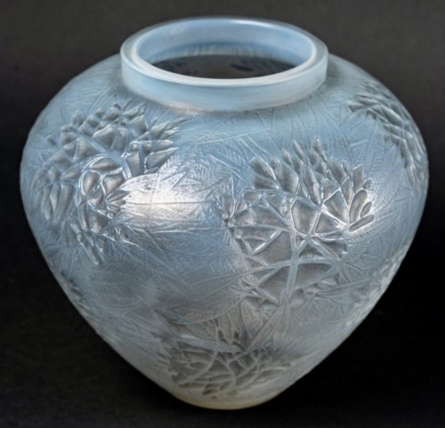 1923 Rene Lalique - Vase Esterel Cased - Glass & Crystal Style Art Déco