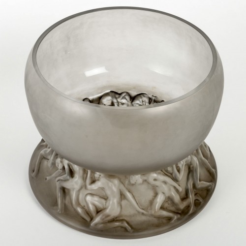 Verrerie, Cristallerie  - 1914 René Lalique - Vase Lutteurs