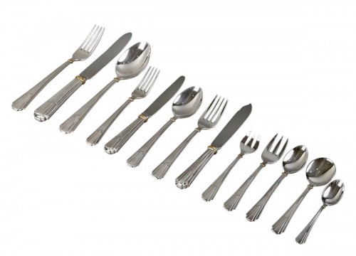 Cartier Maison Louis Cartier - Cutlery Flatware Sterling Silver 18 People