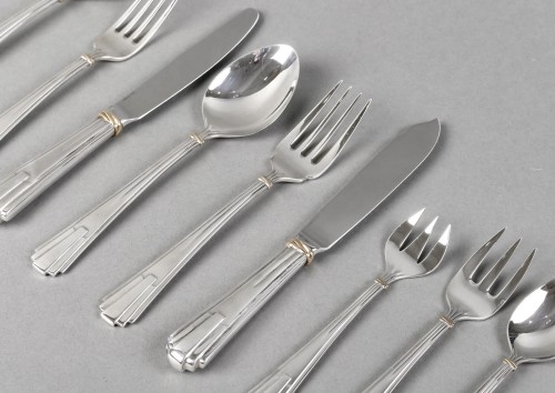 Cartier Maison Louis Cartier - Cutlery Flatware Sterling Silver 18 People - 