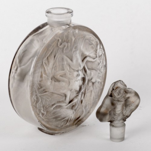 Glass & Crystal  - René Lalique - Perfume Bottle Rosace Figurines