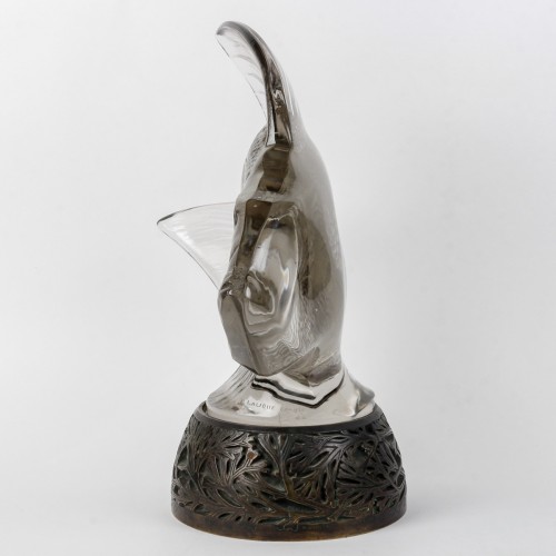 Verrerie, Cristallerie  - 1922 René Lalique - Sculpture Motif Décoratif "Gros Poisson"