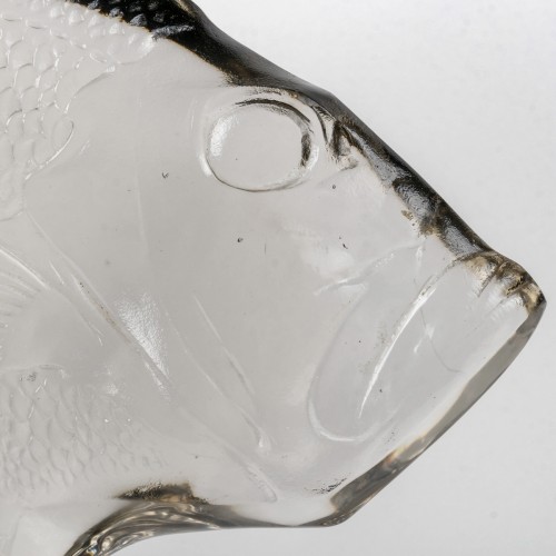 20th century - 1922 René Lalique - Sculpture Gros Poissons