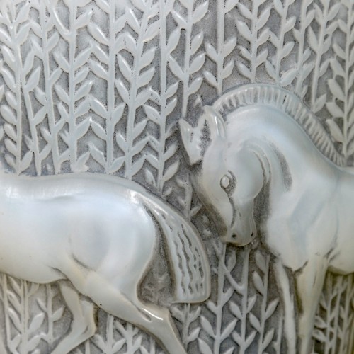 Art Déco - 1930 René Lalique - Vase Chevaux