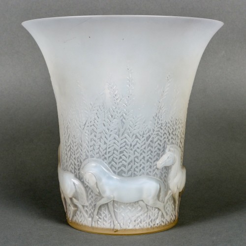 Antiquités - 1930 René Lalique - Vase Chevaux