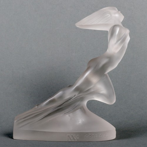 1929 René Lalique - Statuette Côte d'Azur Pullman Express - Verrerie, Cristallerie Style Art Déco