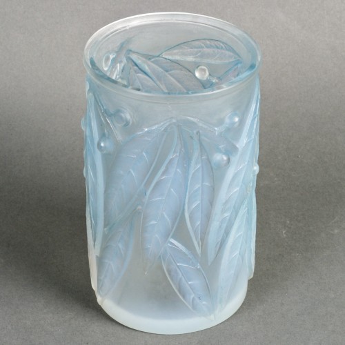 1922 René Lalique - Vase Laurier - Verrerie, Cristallerie Style Art Déco