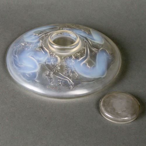 Verrerie, Cristallerie  - 1920 René Lalique - Encrier quatre sirènes 