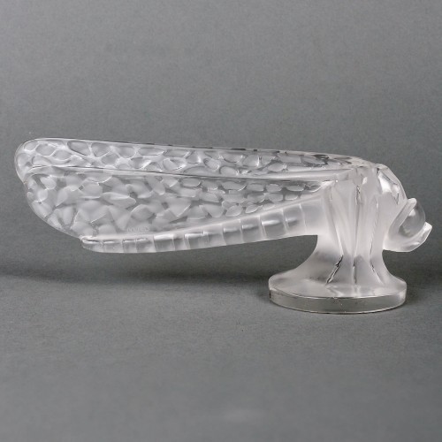 Glass & Crystal  - 1928 René Lalique - Small Dragonfly Automobile Mascot