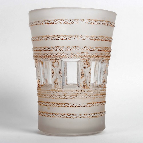 1937 René Lalique - Vase Florence - Verrerie, Cristallerie Style Art Déco