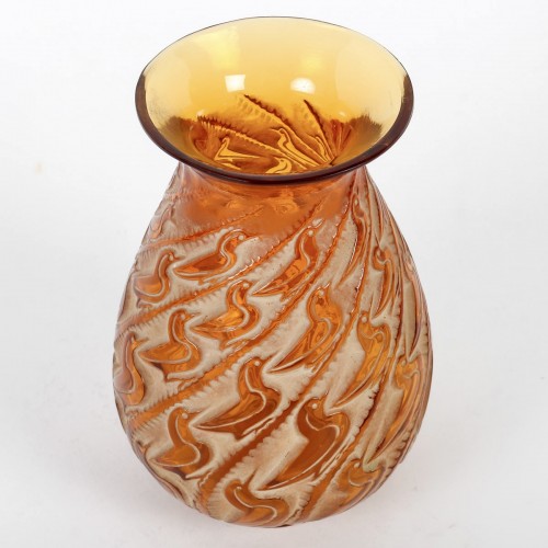 1931 René Lalique - Vase Canards - Verrerie, Cristallerie Style Art Déco