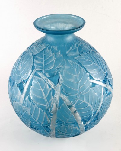 1929 René Lalique - Vase Milan - Verrerie, Cristallerie Style Art Déco