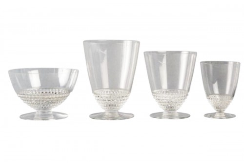 1930 René Lalique - Service de 32 Pièces verres Nippon