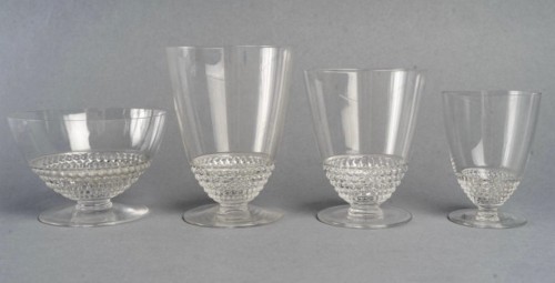 1930 René Lalique - Set Of Tablewares Glasses Nippon 32 Pieces - silverware & tableware Style Art Déco