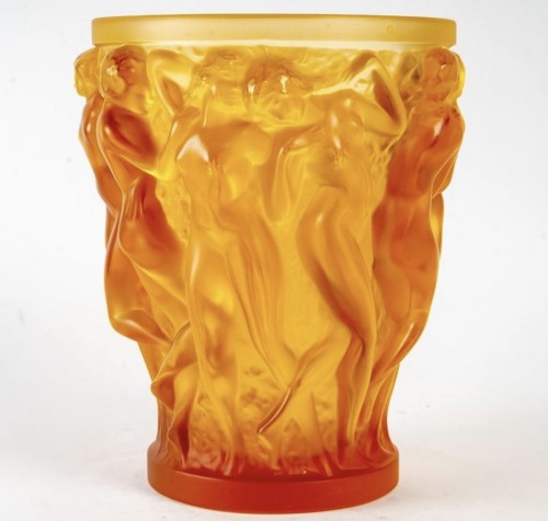 Verrerie, Cristallerie  - Lalique France d'après René Lalique - Vase Bacchantes