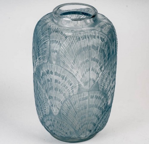 1920 René Lalique - Vase Coquilles - Verrerie, Cristallerie Style Art Déco