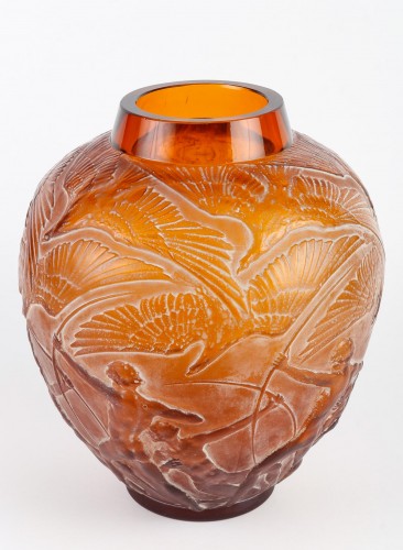 1921 René Lalique - Vase Archers - Glass & Crystal Style Art Déco