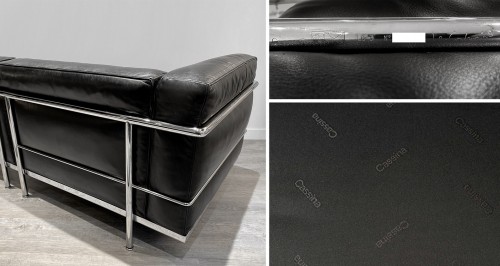 Sièges Canapé & Mobilier de Salon - Le Corbusier & Cassina - Paire de canapés LC3