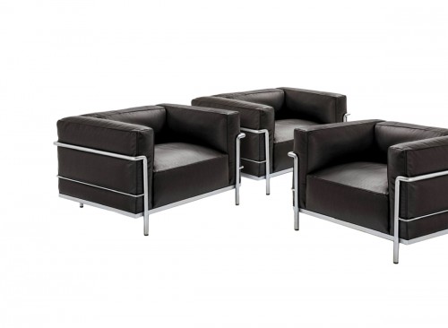 Le Corbusier & Cassina - Trois fauteuils LC3
