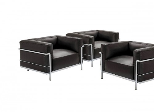 Le Corbusier &amp; Cassina - 3 Armchairs LC3