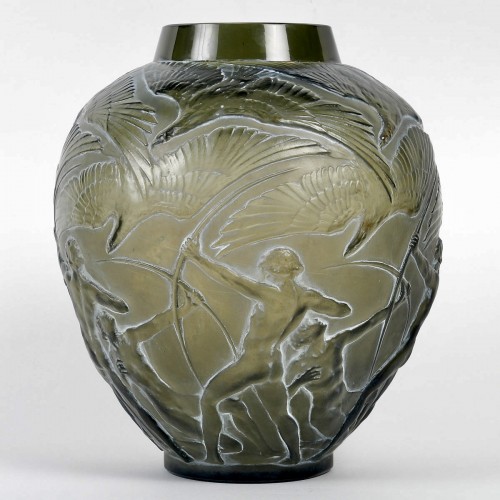 1921 René Lalique - Vase Archers - Glass & Crystal Style Art Déco