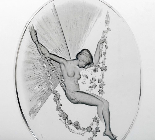 1919 René Lalique - Cachet Figurine se balançant - Verrerie, Cristallerie Style Art Déco