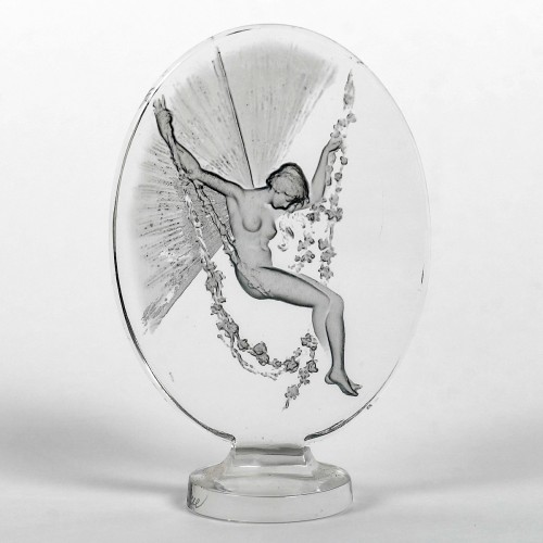 1919 René Lalique - Cachet Figurine se balançant - Art Déco