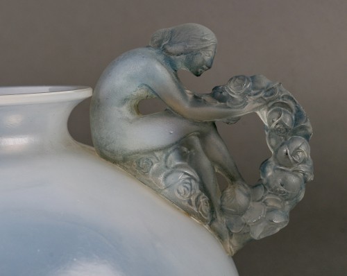 1926 René Lalique - Vase Bouchardon - Art Déco