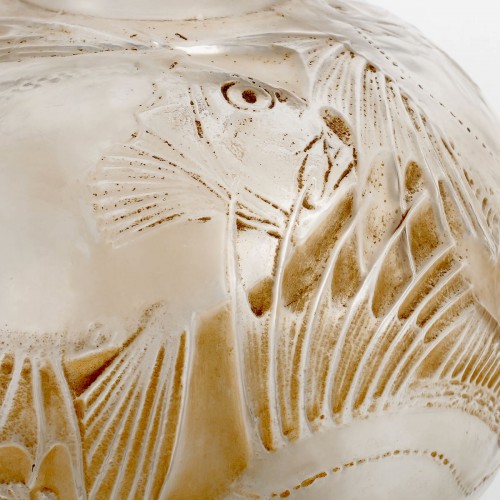 20th century - 1921 René Lalique - Vase Poissons