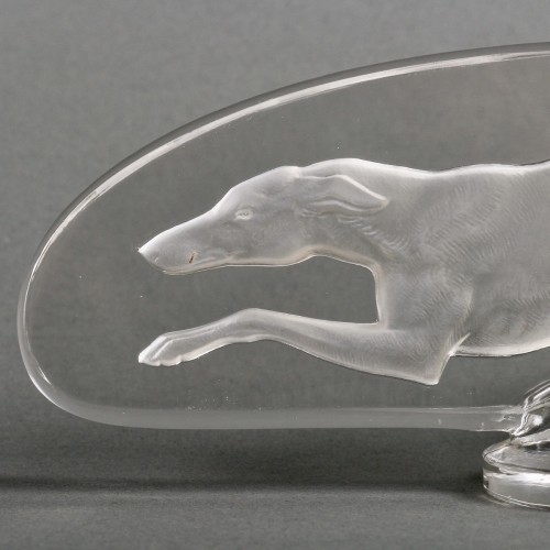 1928 René Lalique - Car Mascot Levrier Greyhound - 