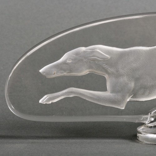 1928 René Lalique - Mascotte Automobile Lévrier - BG Arts