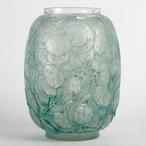 1914 René Lalique - Vase Monnaie du Pape - Verrerie, Cristallerie Style Art nouveau