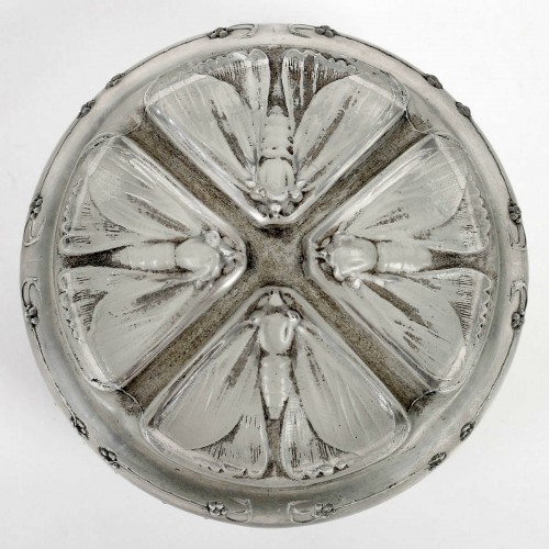 1911 René Lalique - Boîte Quatre Papillons - Verrerie, Cristallerie Style Art Déco