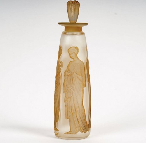 1910 René Lalique - Perfume Bottle Ambre Antique for  Coty - Glass & Crystal Style Art Déco