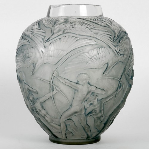 1921 René Lalique - Vase Archers - Glass & Crystal Style Art Déco