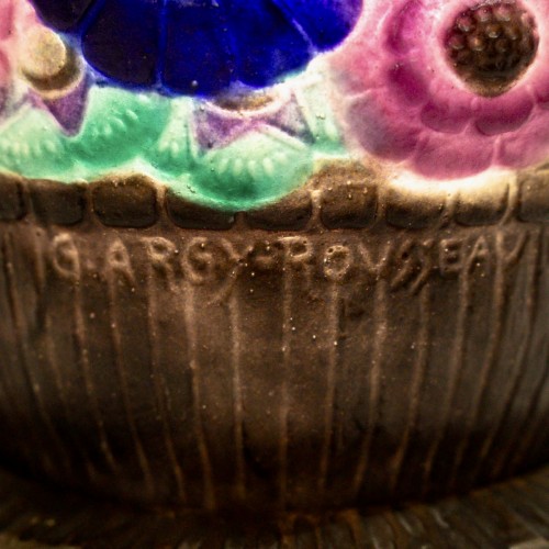 Luminaires  - 1923 Gabriel Argy Rousseau - Veilleuse Panier Fleur