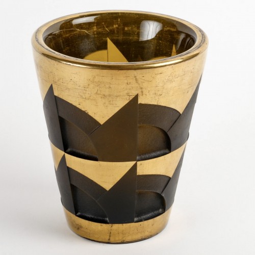 Verrerie, Cristallerie  - 1930 Jean Luce - Vase Art Deco Moderniste
