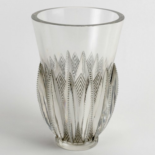 1934 René Lalique - Vase Gerardmer - Glass & Crystal Style Art Déco