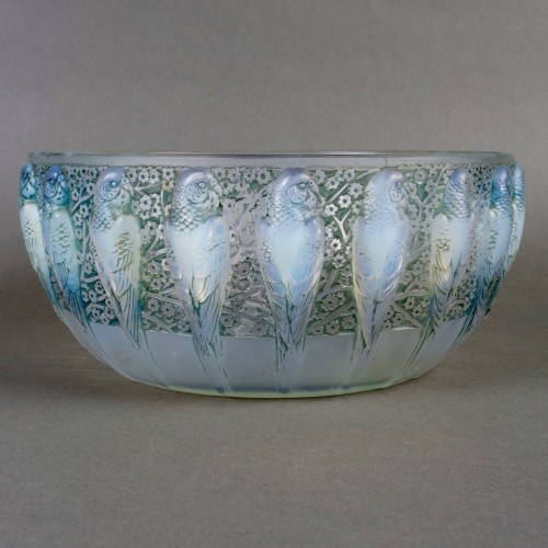 20th century - 1931 René Lalique - Bowl Perruches