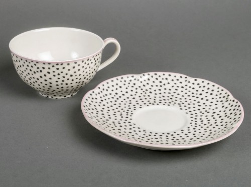 1930 Haviland & Suzanne Lalique - Service à café & thé en porcelaine - Art Déco