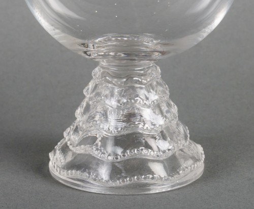 Glass & Crystal  - 1930 René Lalique - Set Of Tablewares Glasses Chambertin 19 Pieces