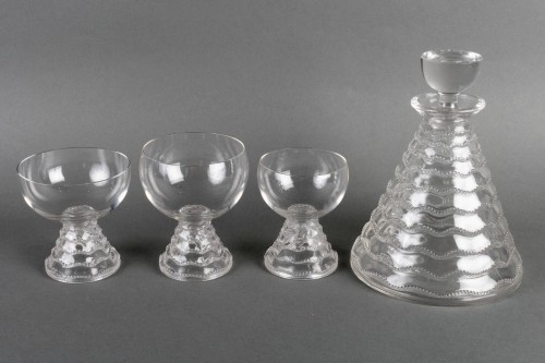 Art Déco - 1938 René Lalique - Service Chambertin de 19 pièces