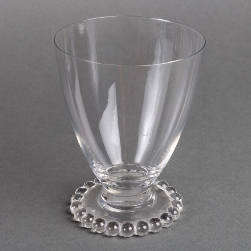 Art Déco - 1930 René Lalique Tablewares Glasses Boules Andlau - 34 Pieces