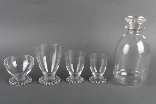 Antiquités - 1930 René Lalique Tablewares Glasses Boules Andlau - 34 Pieces