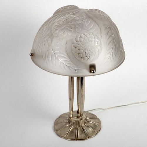 1921 René Lalique - Paire de lampes Dahlias - BG Arts