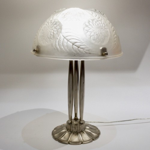 XXe siècle - 1921 René Lalique - Paire de lampes Dahlias